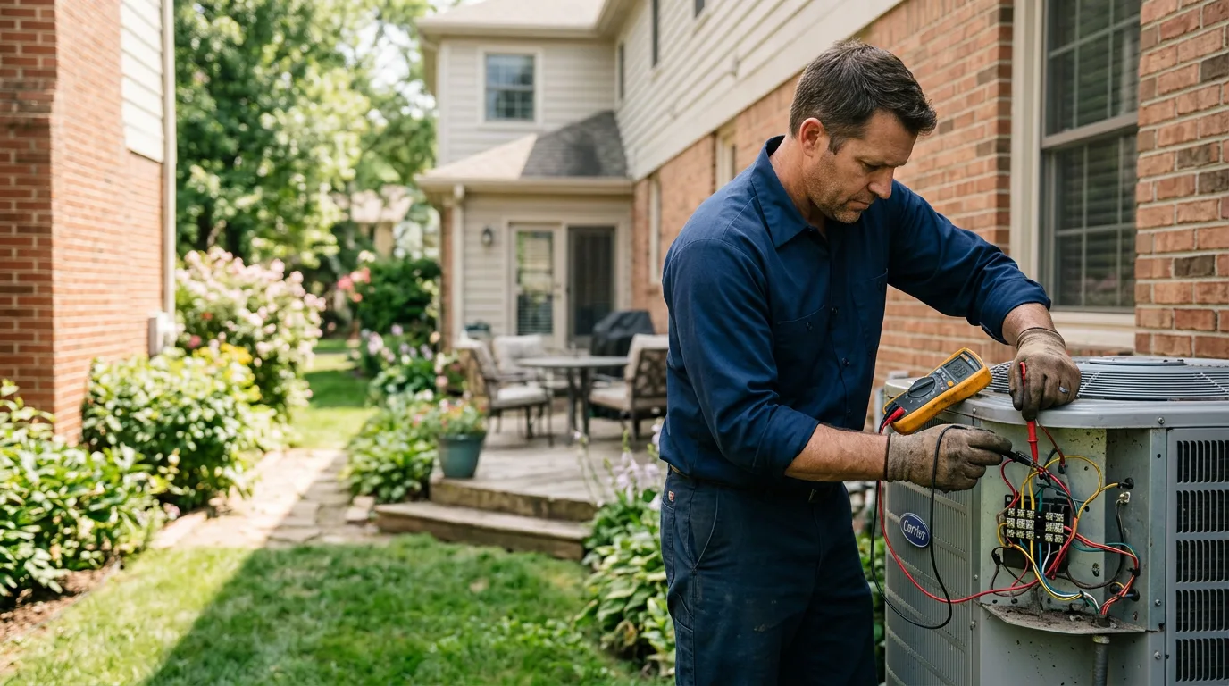 HVAC technician working near Idledale, CO
